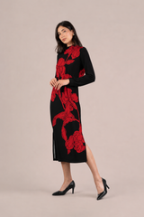 Echo Dress, Placement Print