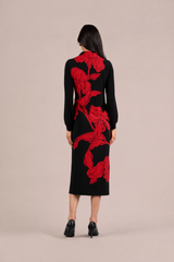 Echo Dress, Placement Print