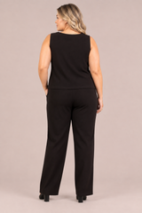 Soffio Crepe Nu Flared Shell - Plus