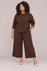 Soffio Crepe Slouch Sweatshirt - Plus