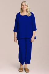 Breeze Nu Button Back Top, 3/4 Sleeve