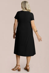 Fit & Flare Dress, Short Slv