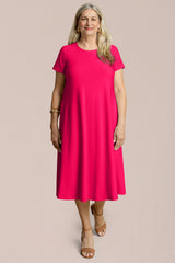 Fit & Flare Dress, Short Slv