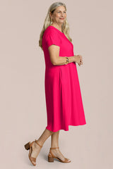 Fit & Flare Dress, Short Slv