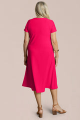 Fit & Flare Dress, Short Slv