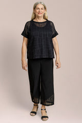 Honeycomb Mesh Boxy Top