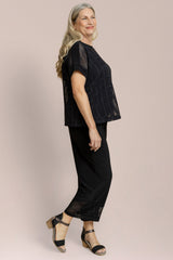 Honeycomb Mesh Boxy Top