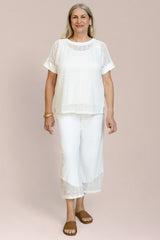 Honeycomb Mesh Boxy Top