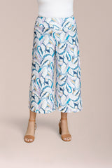 Side Slit Wide Capri