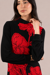 Echo Dress, Placement Print
