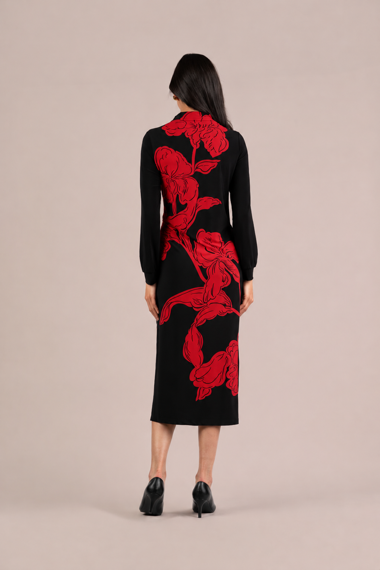 Echo Dress, Placement Print