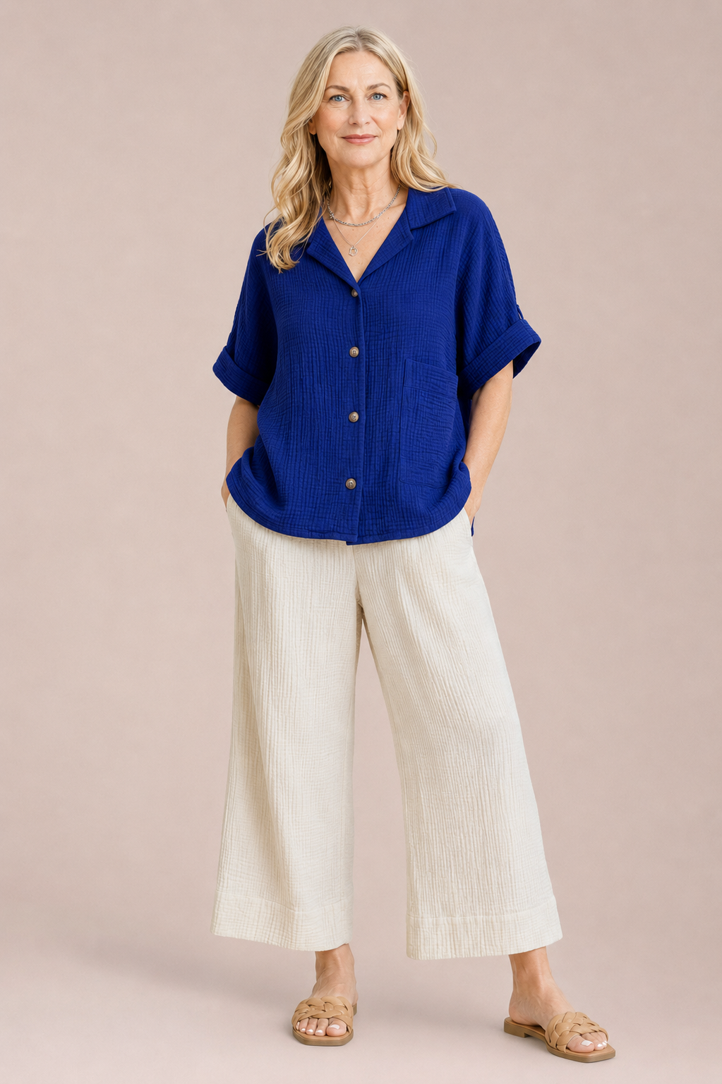 Breeze Half Sleeve Bolero Shirt