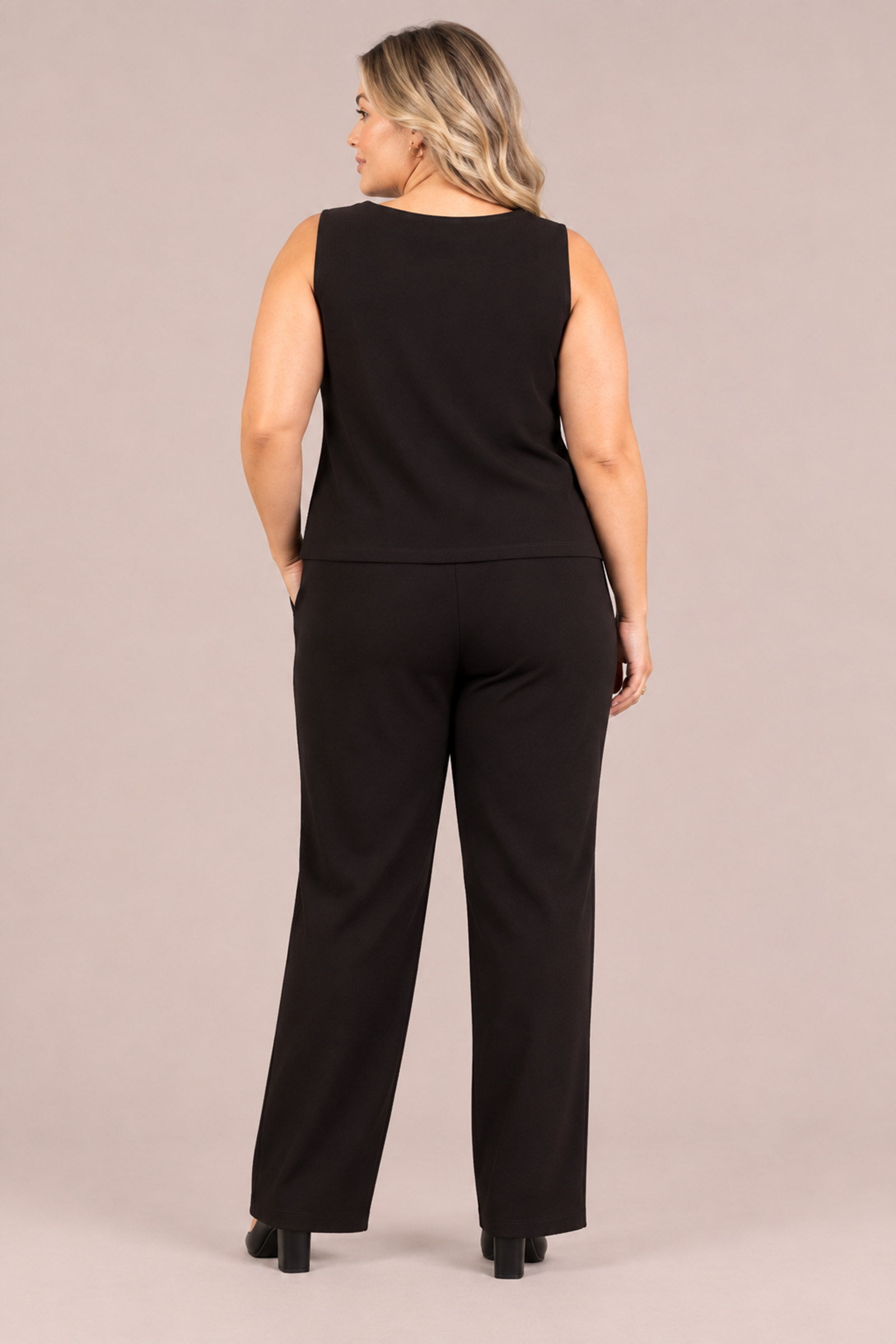 Soffio Crepe Nu Flared Shell - Plus