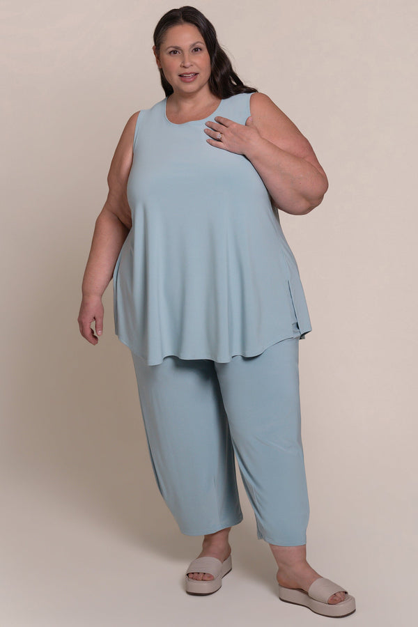 Sleeveless Go To Classic T Relax Plus | Stone Blue