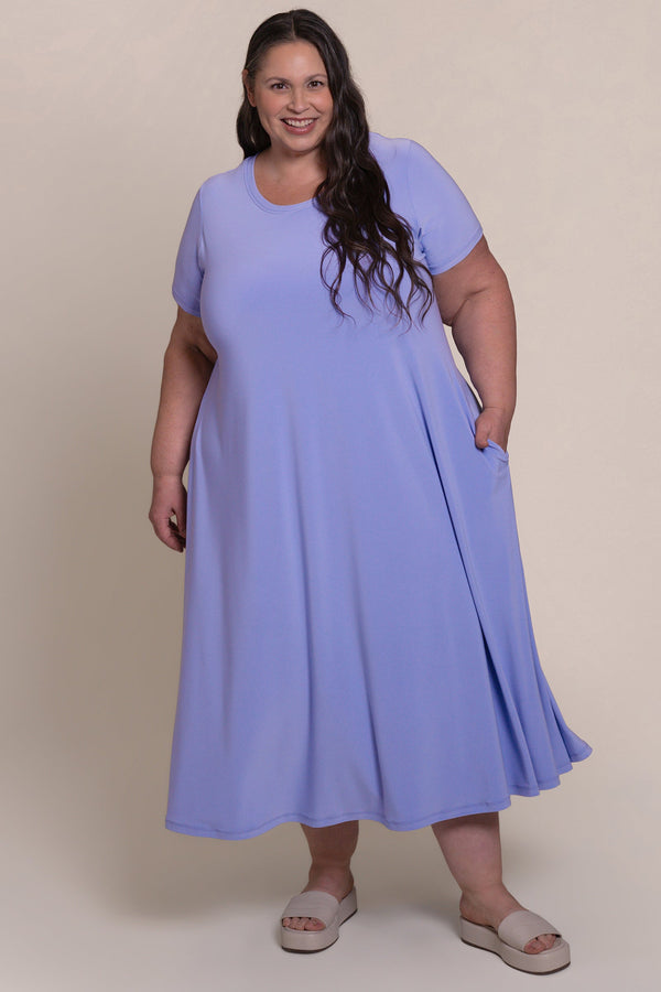 Fit and Flare Dress Plus | Jacaranda