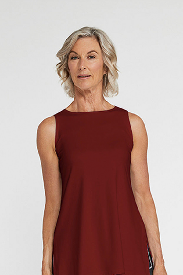 Sleeveless Nu Ideal Tunic | Brick