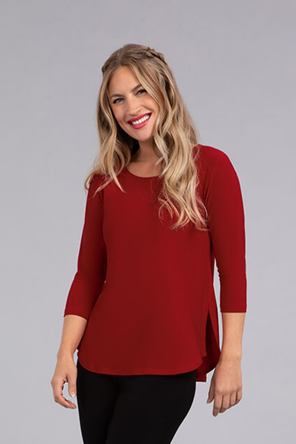 Go To Classic T-shirt Relax 3/4 Sleeve | Red