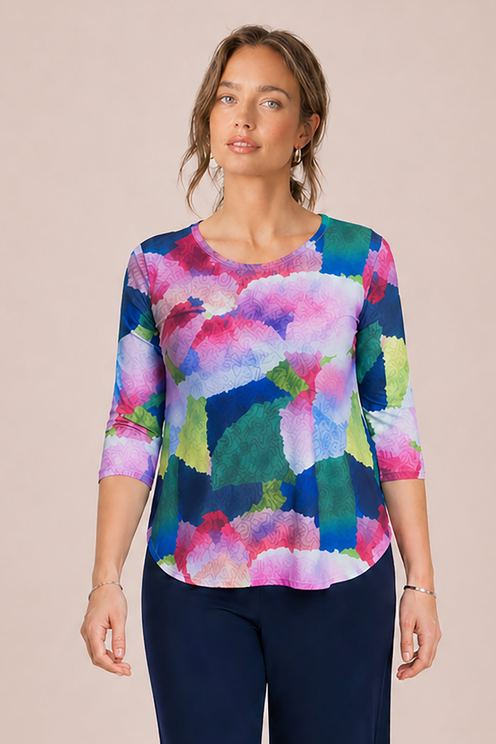 Go To Classic T Relax, 3/4 Sleeve, Print