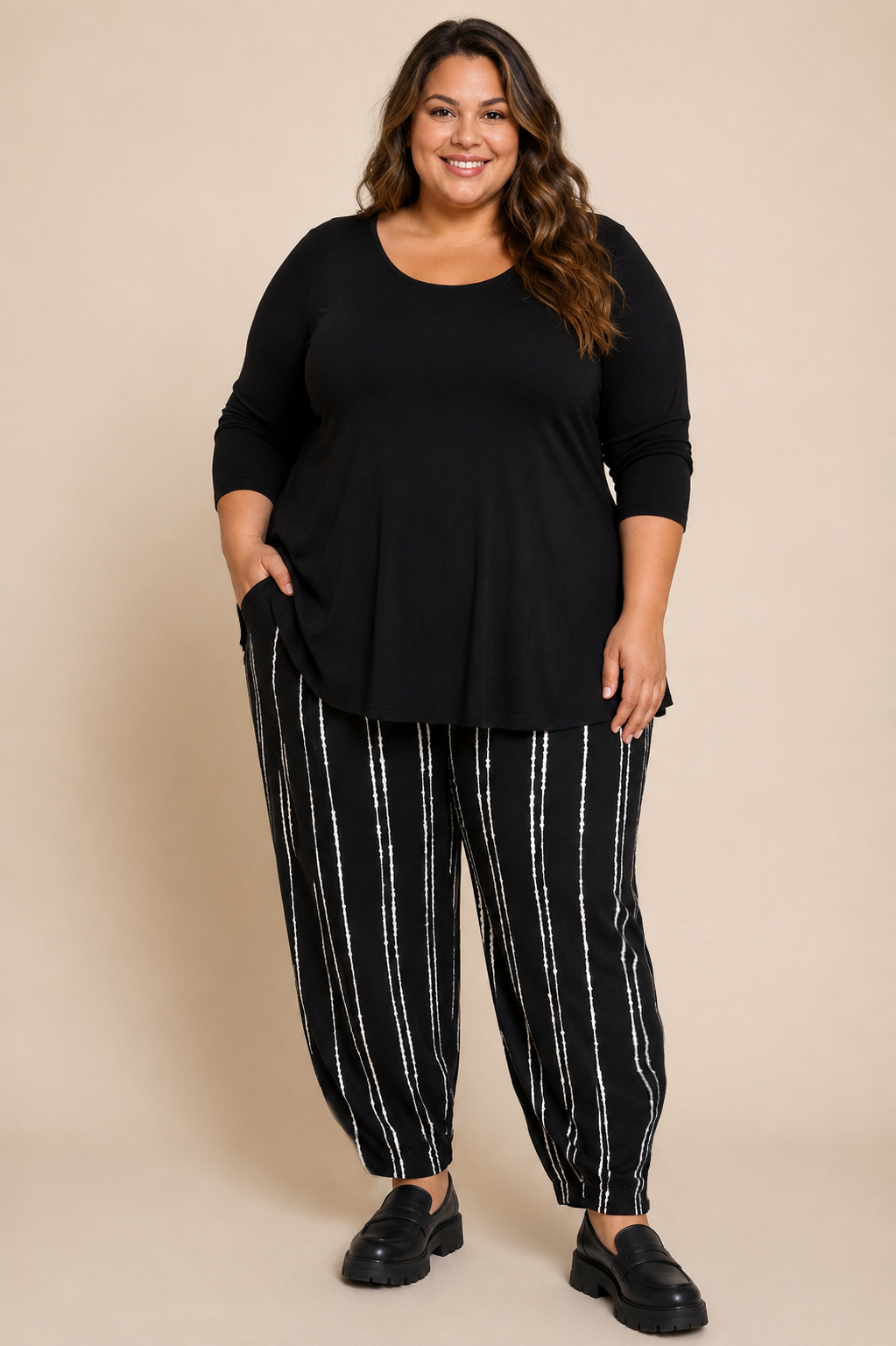 Narrow Lantern Pant, Print