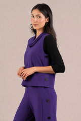 Blouse à basques rehaussée