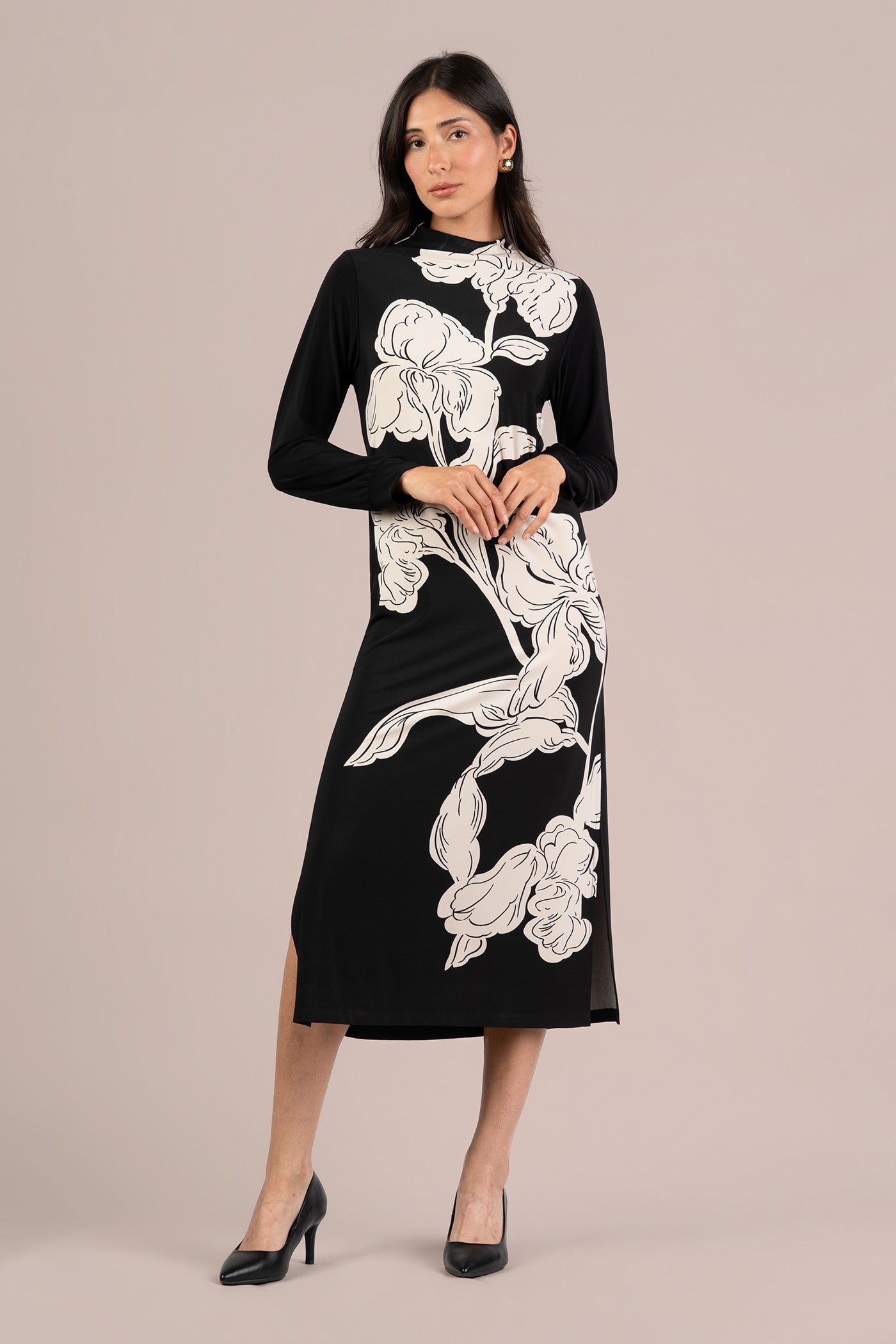 Echo Dress, Placement Print