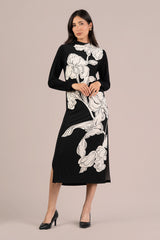 Echo Dress, Placement Print
