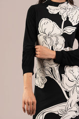 Echo Dress, Placement Print