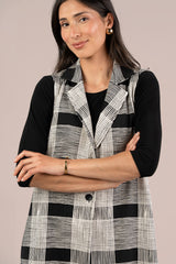 Cloud Long City Vest, Print