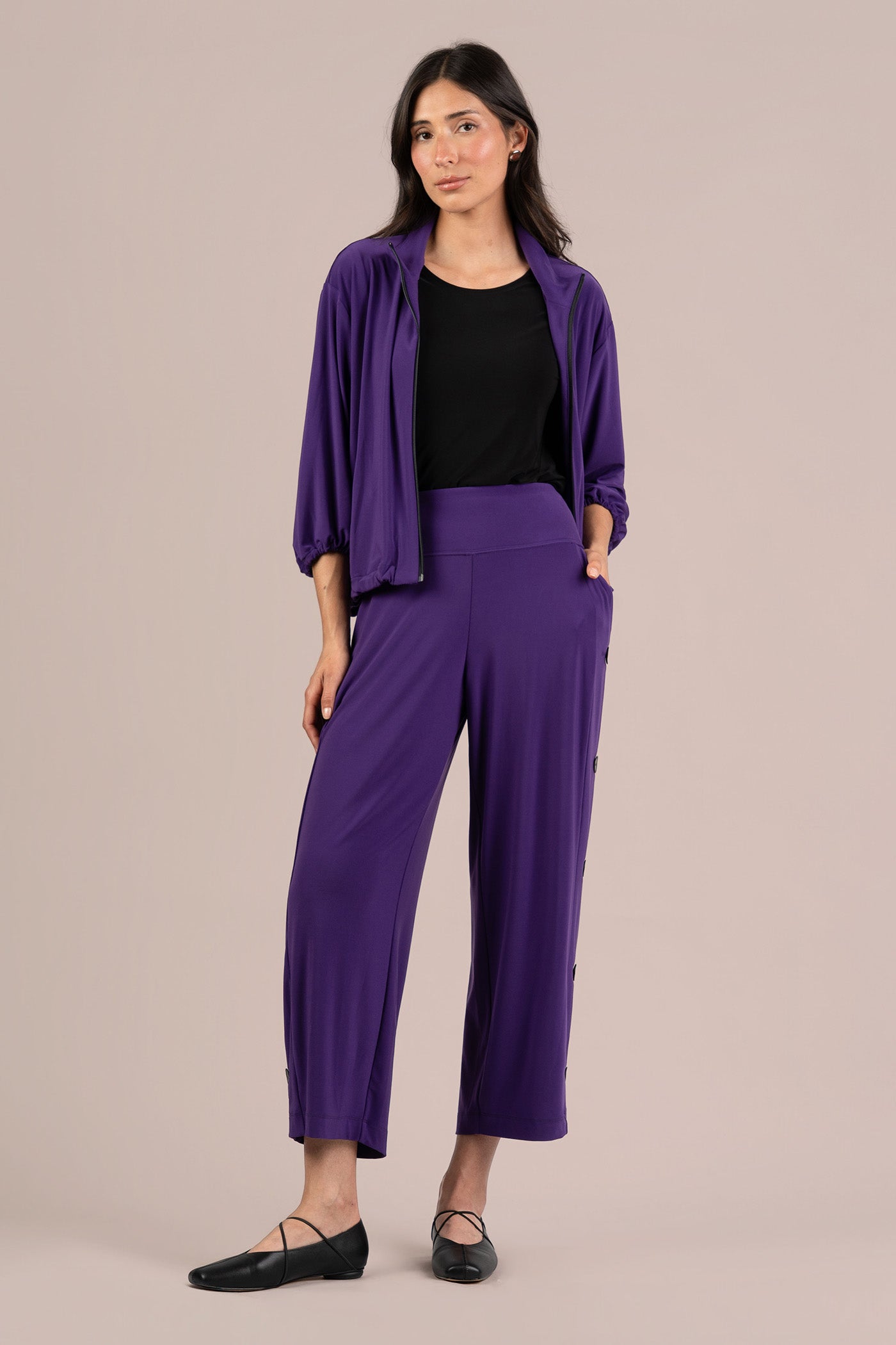 Pantalon Lanterne Boutonné