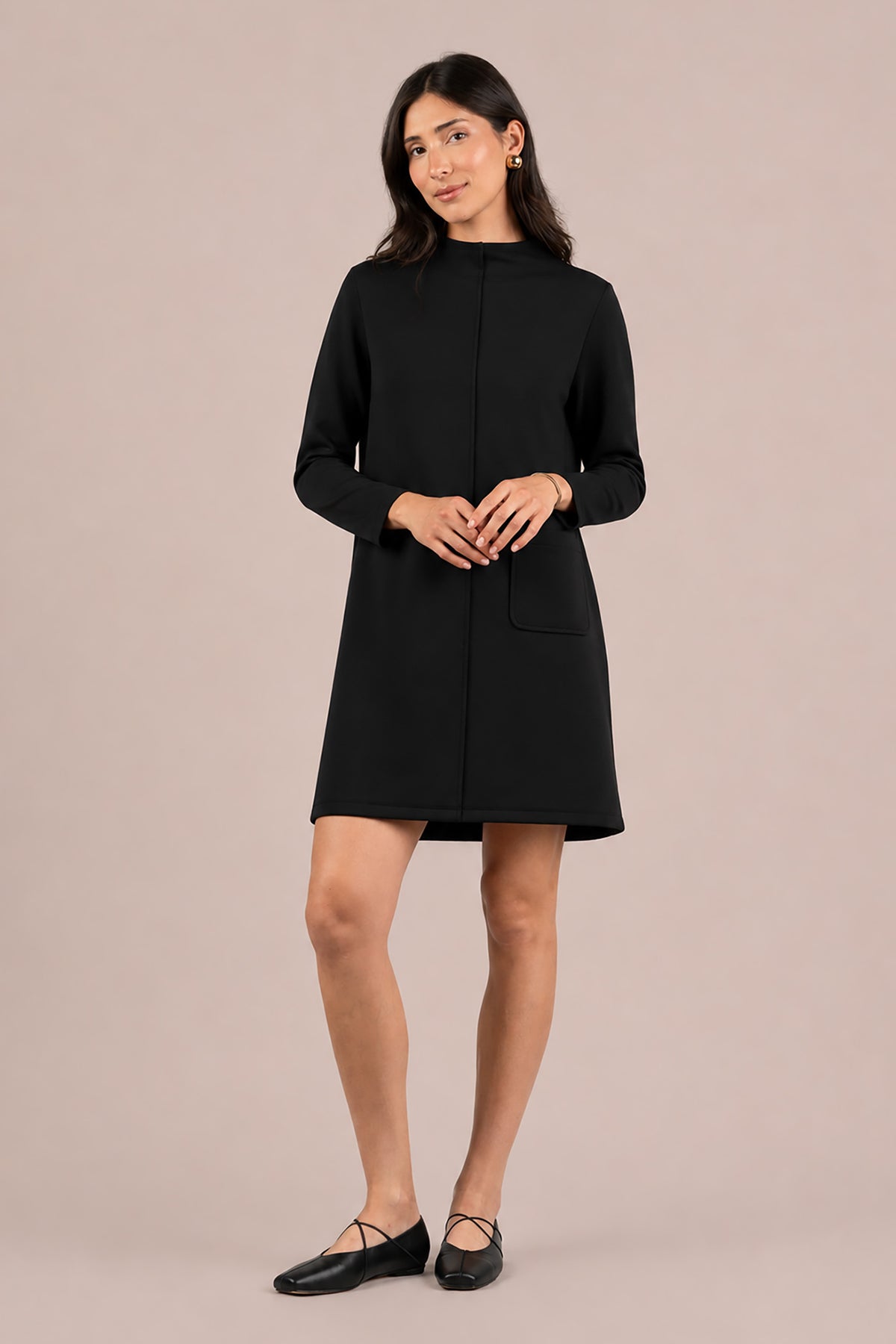 Cloud Seam Front Dress