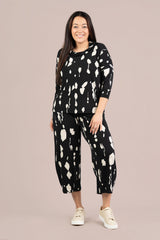 Narrow Lantern Pant Print