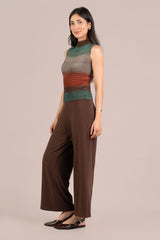 Plisse Mock Neck Tank, Print