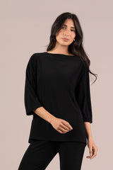 Kite Front Top Block Print 3/4 Sleeve