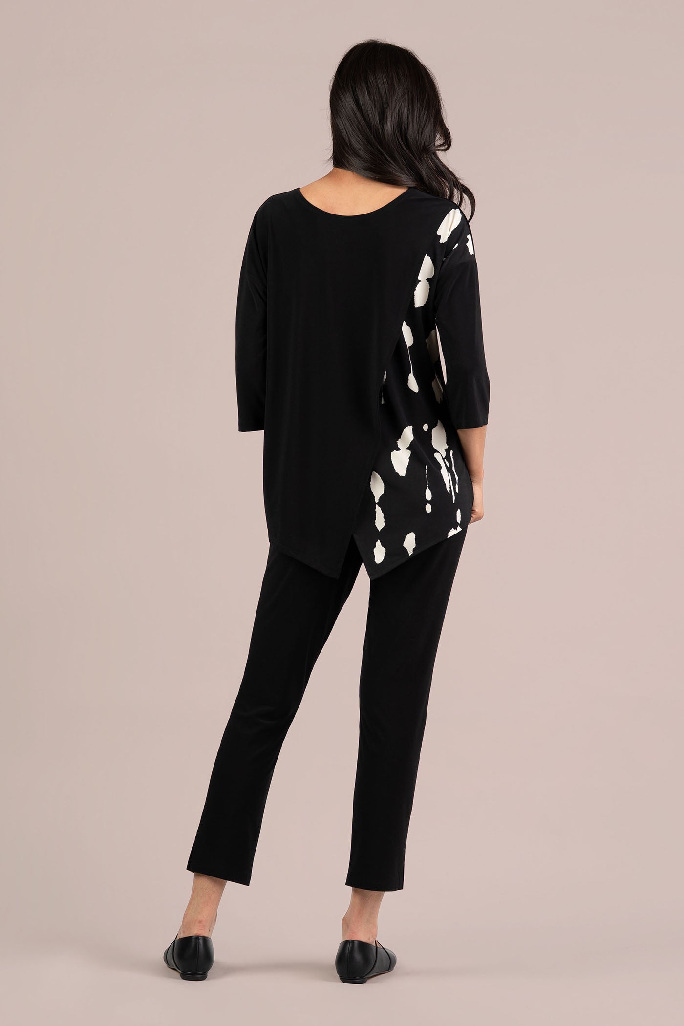 Kite Front Top Block Print 3/4 Sleeve