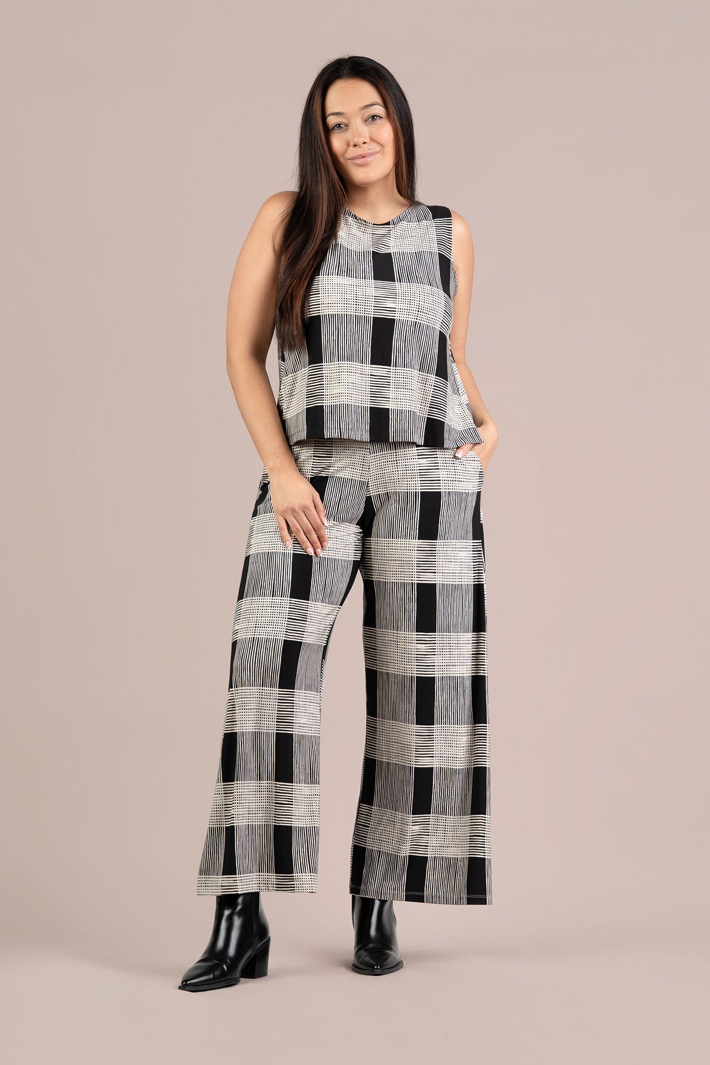 Wide Leg Trouser Print
