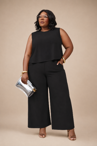 Wide Leg Trouser - Plus