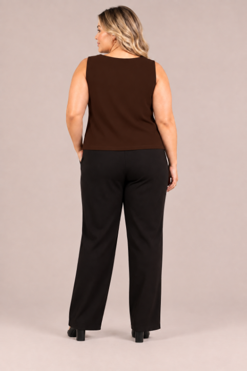 Soffio Crepe Nu Flared Shell - Plus