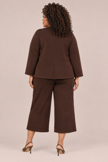 Soffio Crepe Coach Cardigan - Plus