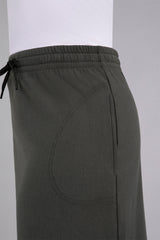 Bamboo Fleece Pleat Hem Skirt