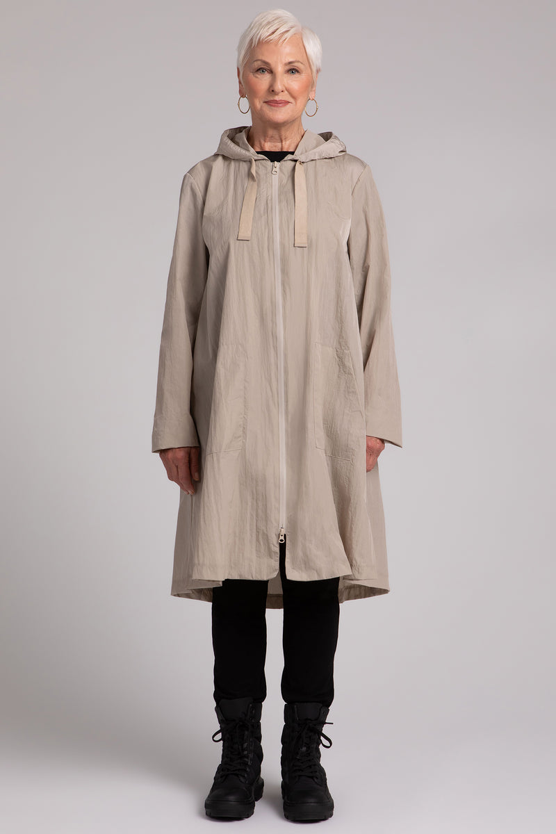 Convoy Zip Front Hooded Rain Jacket