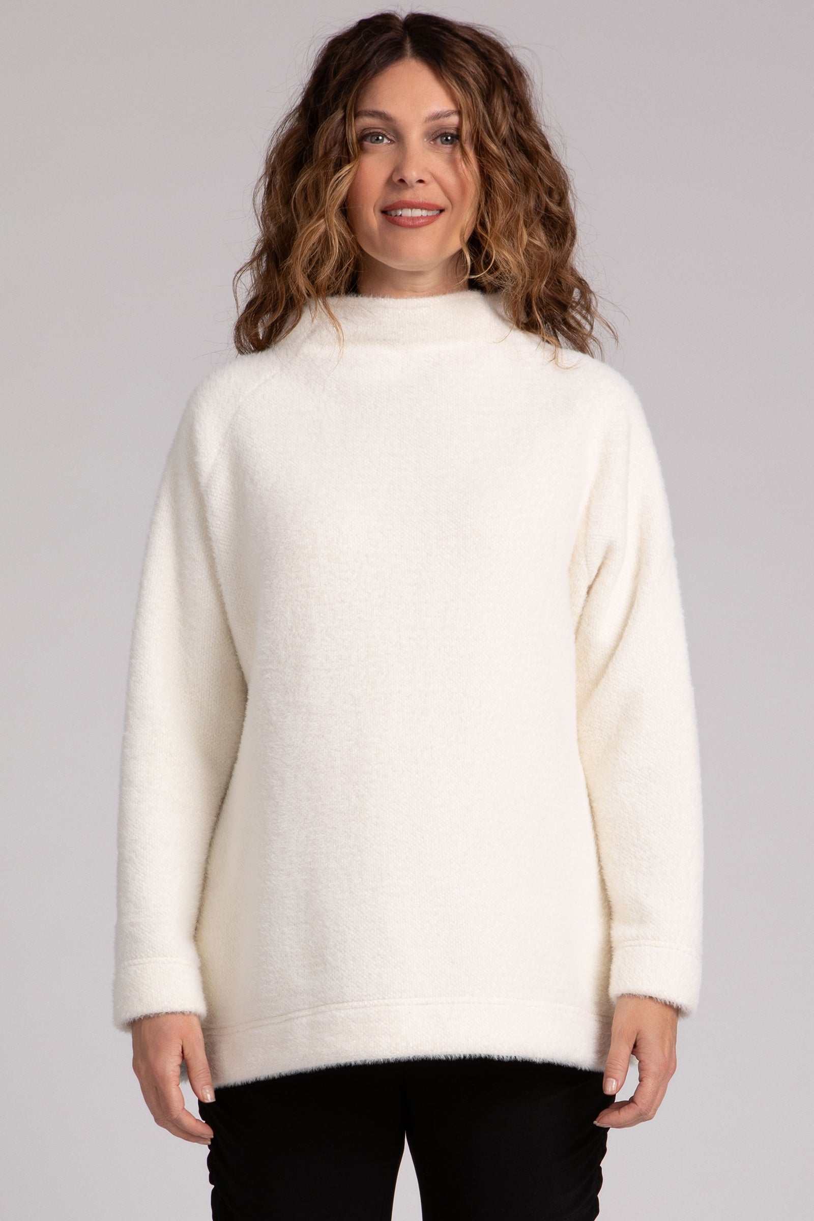 Funnel neck pullover best sale