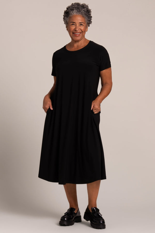 Fit & Flare Dress | Black