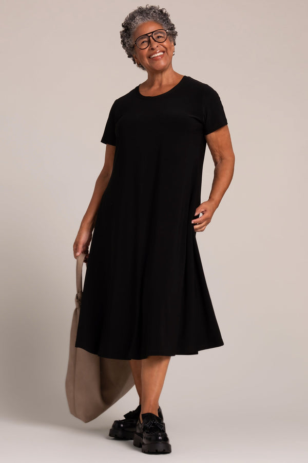 Fit & Flare Dress | Black