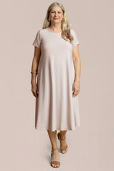 Fit & Flare Dress, Short Slv