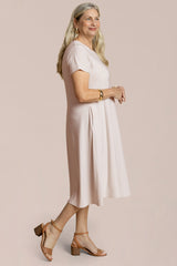 Fit & Flare Dress, Short Slv