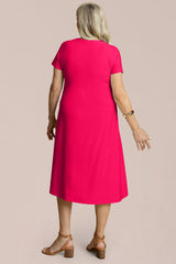 Fit & Flare Dress, Short Slv