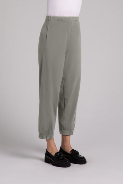 Fleece Back Jersey Half Cuff Jogger Pant