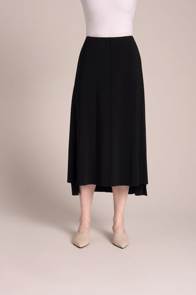 Flounce A-Line Midi Skirt