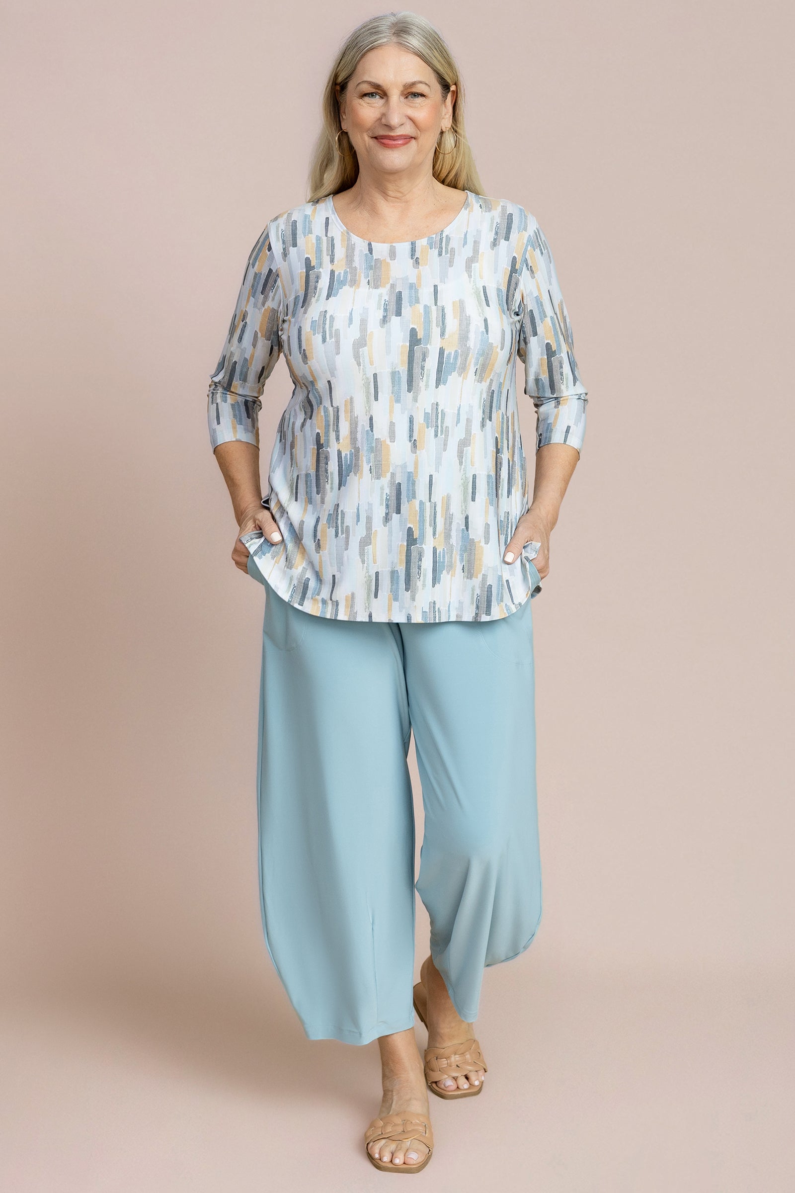 Go To Classic T Relax, 3/4 Sleeve, Print
