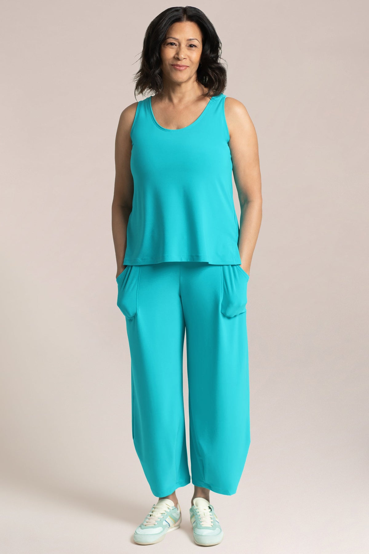 Go To Tank Relax Short | Aqua